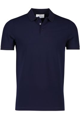 Born With Appetite Born With Appetite polo normale fit donkerblauw effen katoen