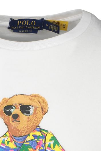 Polo Ralph Lauren T-shirt wit met beer classic fit