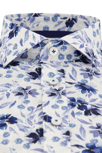 State of Art casual overhemd wijde fit blauw geprint
