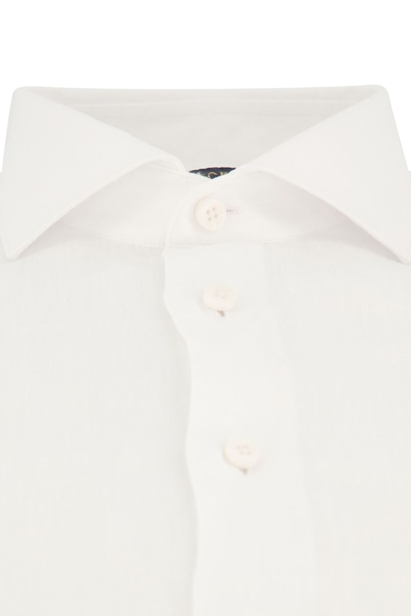 Cavallaro overhemd mouwlengte 7 wit linnen