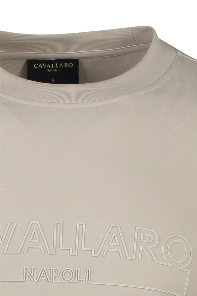 Cavallaro sweater beige katoen