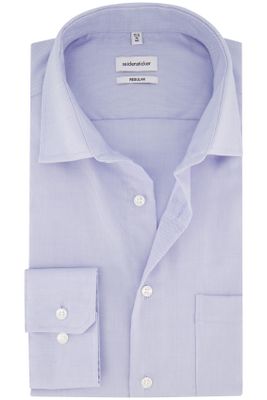 Seidensticker Seidensticker business overhemd Regular normale fit lichtblauw effen