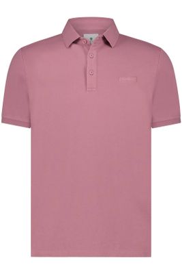 State of Art State of Art polo roze wijde fit effen stretch