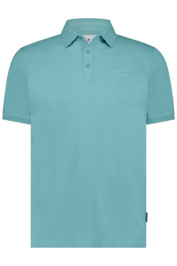 State of Art stretch poloshirt wijde fit turquoise