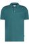 Poloshirt State of Art wijde fit turquoise effen