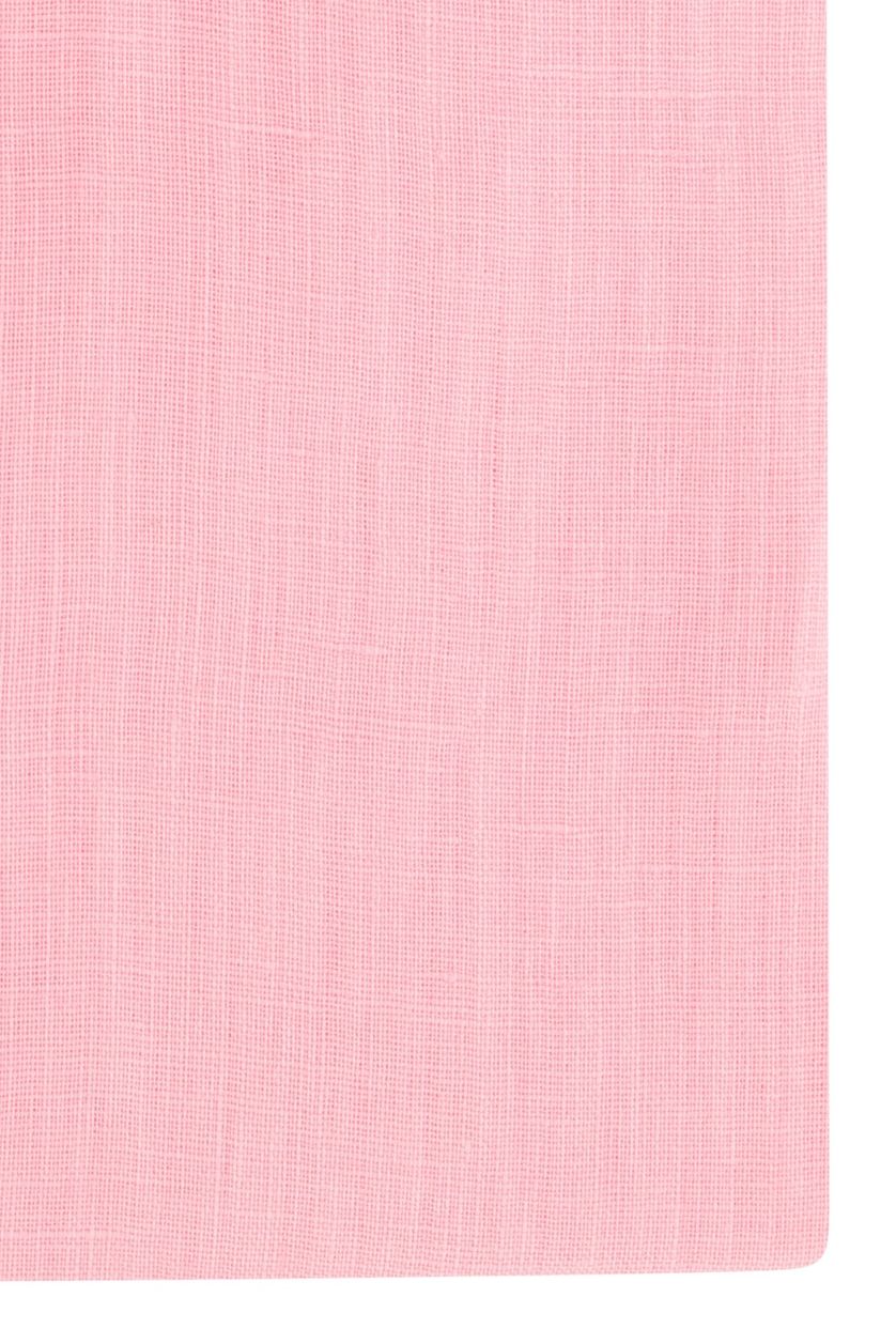 State of Art overhemd roze linnen wijde fit
