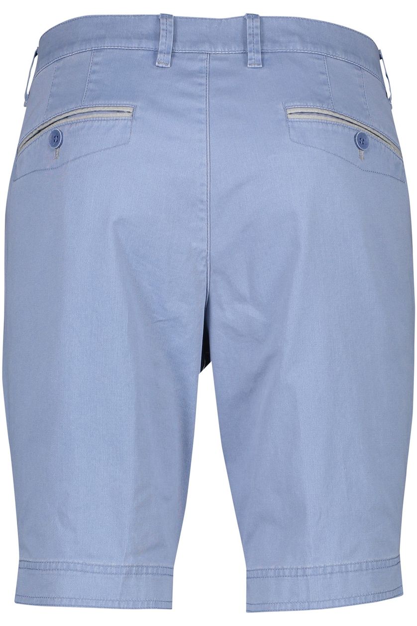 Katoenen M.E.N.S. korte broek Bari effen blauw