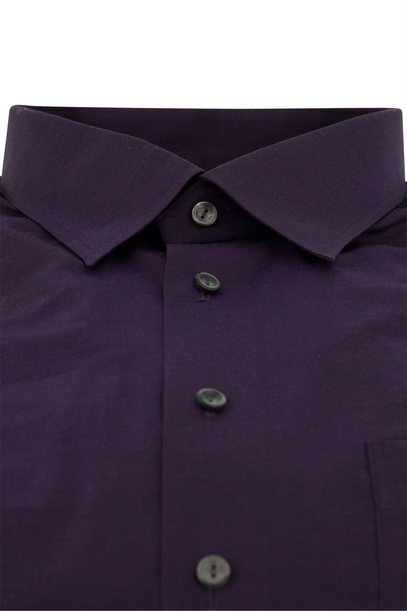 Eton business overhemd wijde fit effen paars