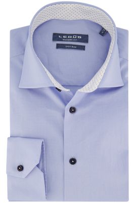 Ledub Ledub business overhemd mouwlengte 7 Modern Fit New lichtblauw effen