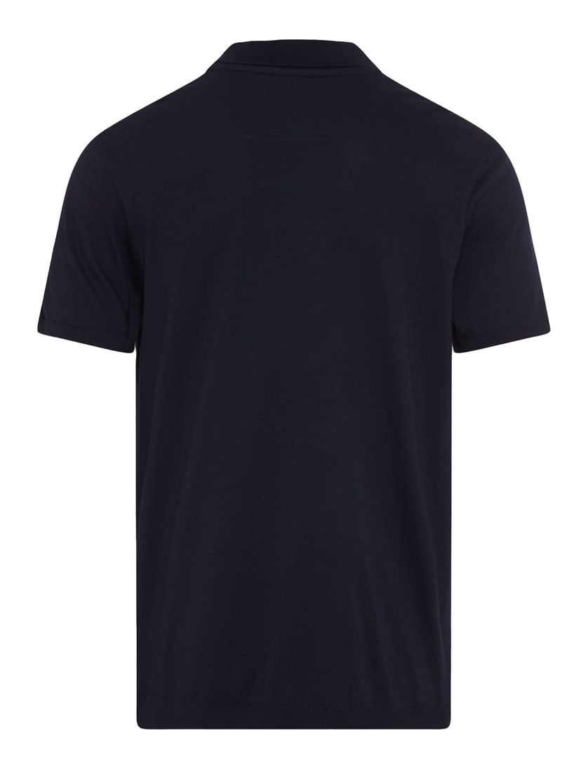 Brax polo donkerblauw effen