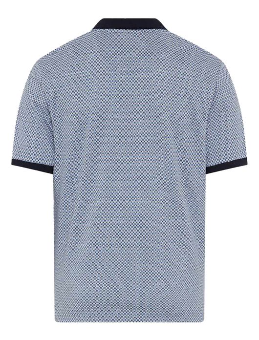 Brax polo blauw geprint