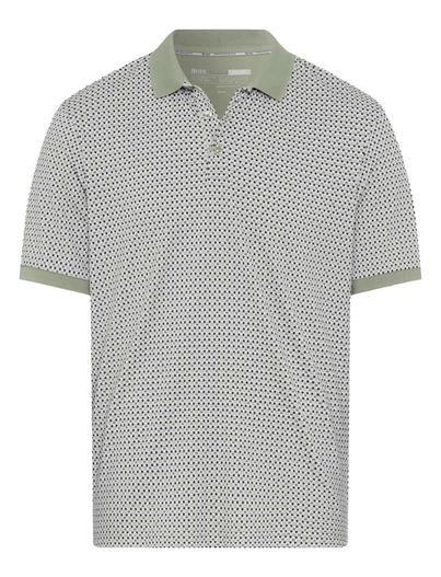 Brax Brax polo groen geprint