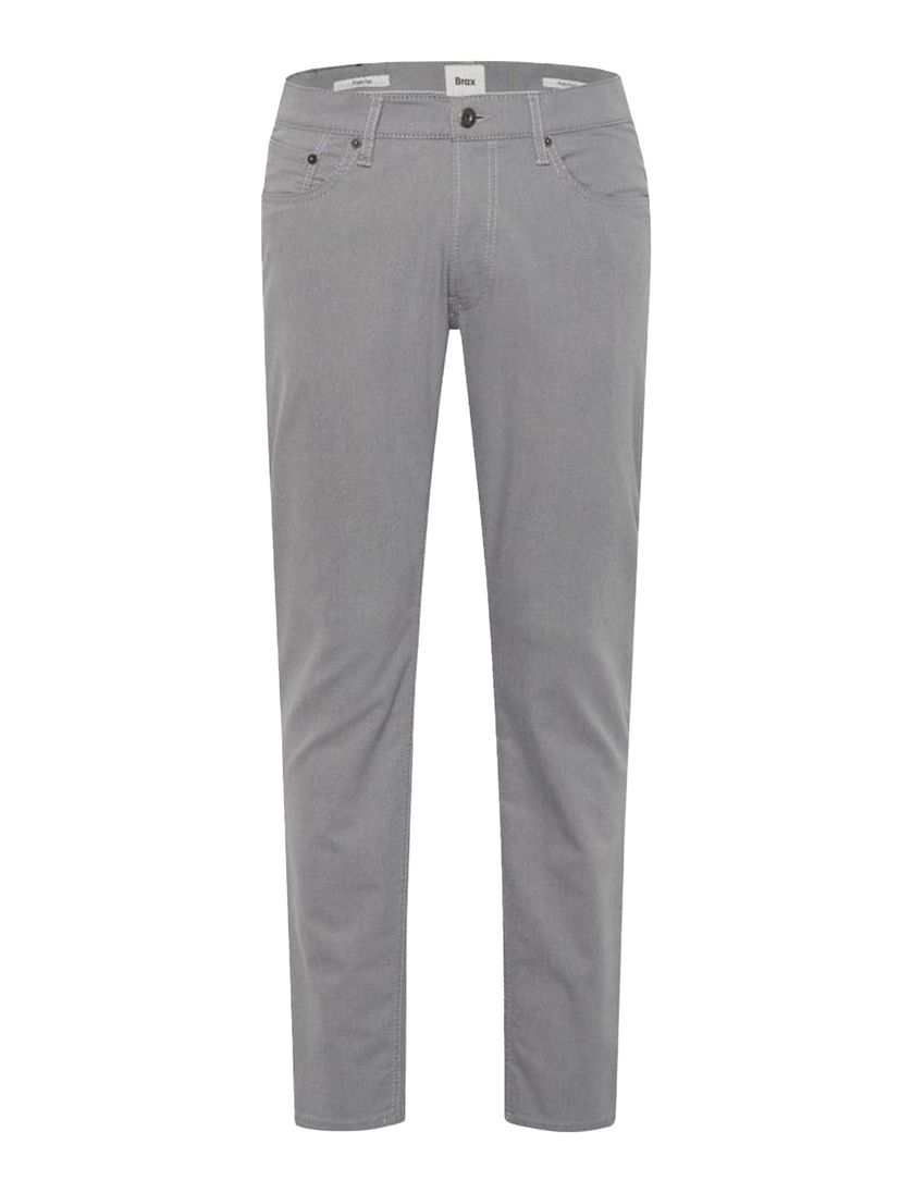 Brax Pantalon 5-p grijs katoen effen