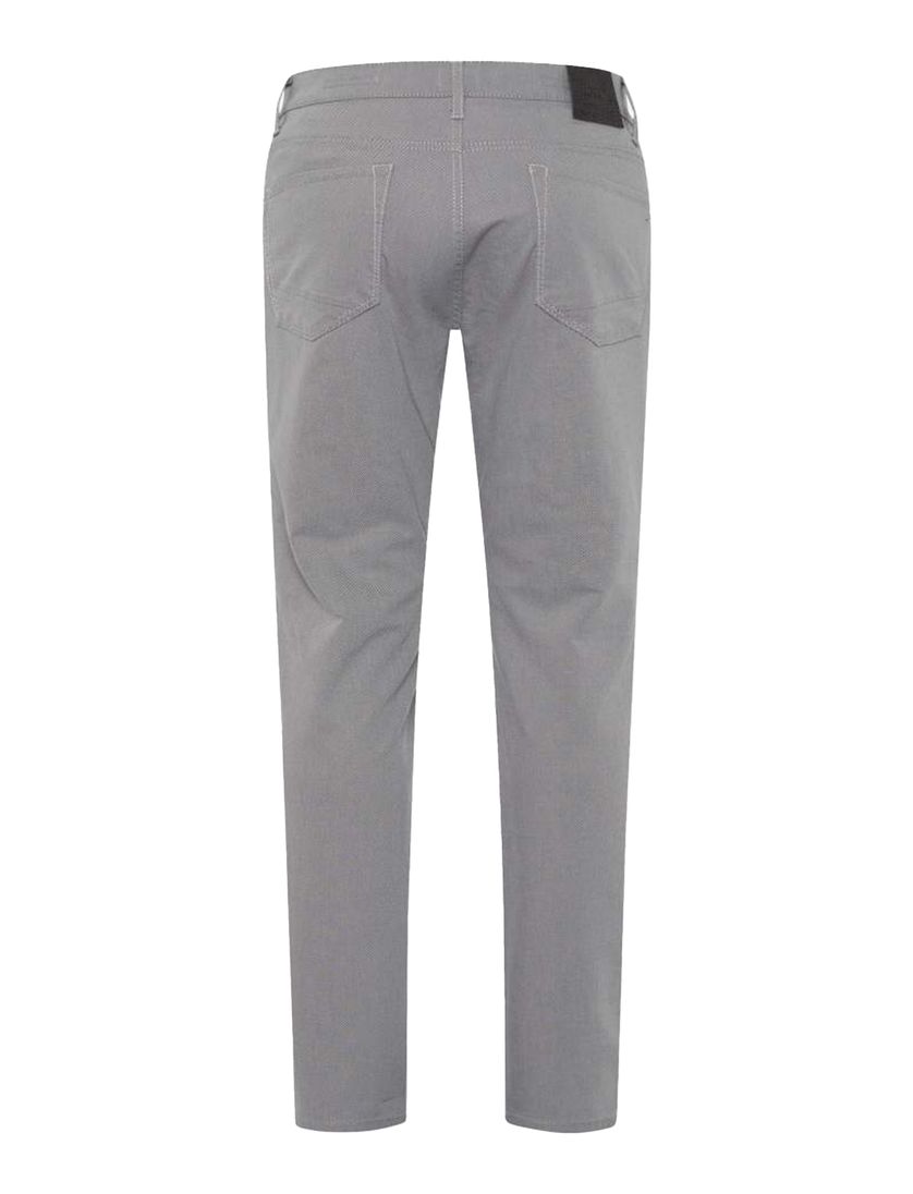 Brax Pantalon 5-p grijs katoen effen