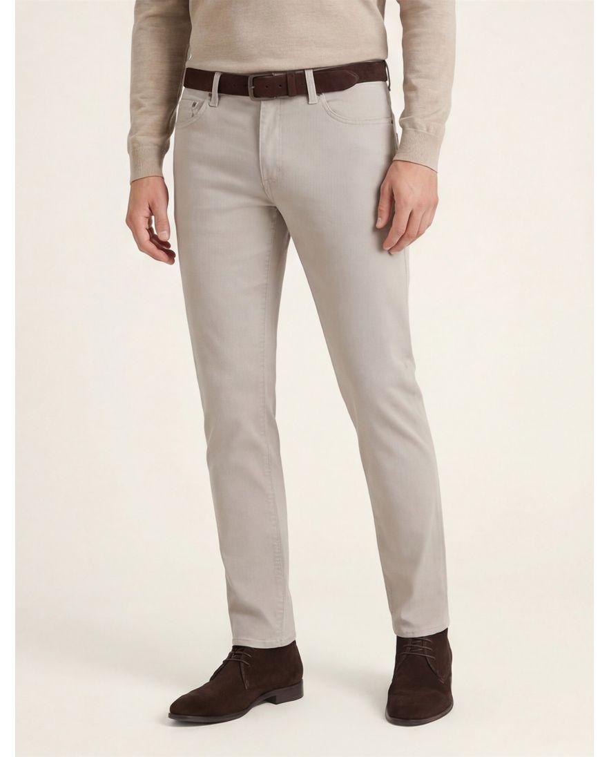 Brax broek 5-p beige effen