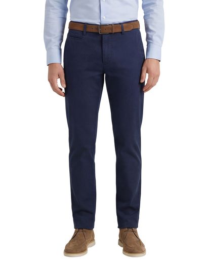 Brax Brax pantalon Manhattan donkerblauw katoen chino