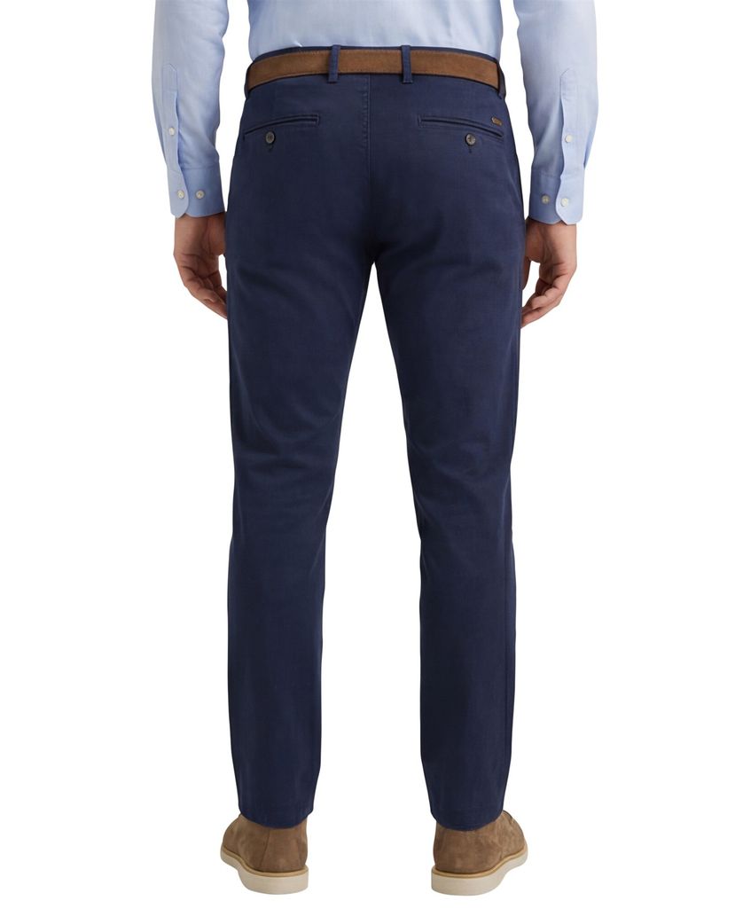 Brax pantalon Manhattan donkerblauw effen chino