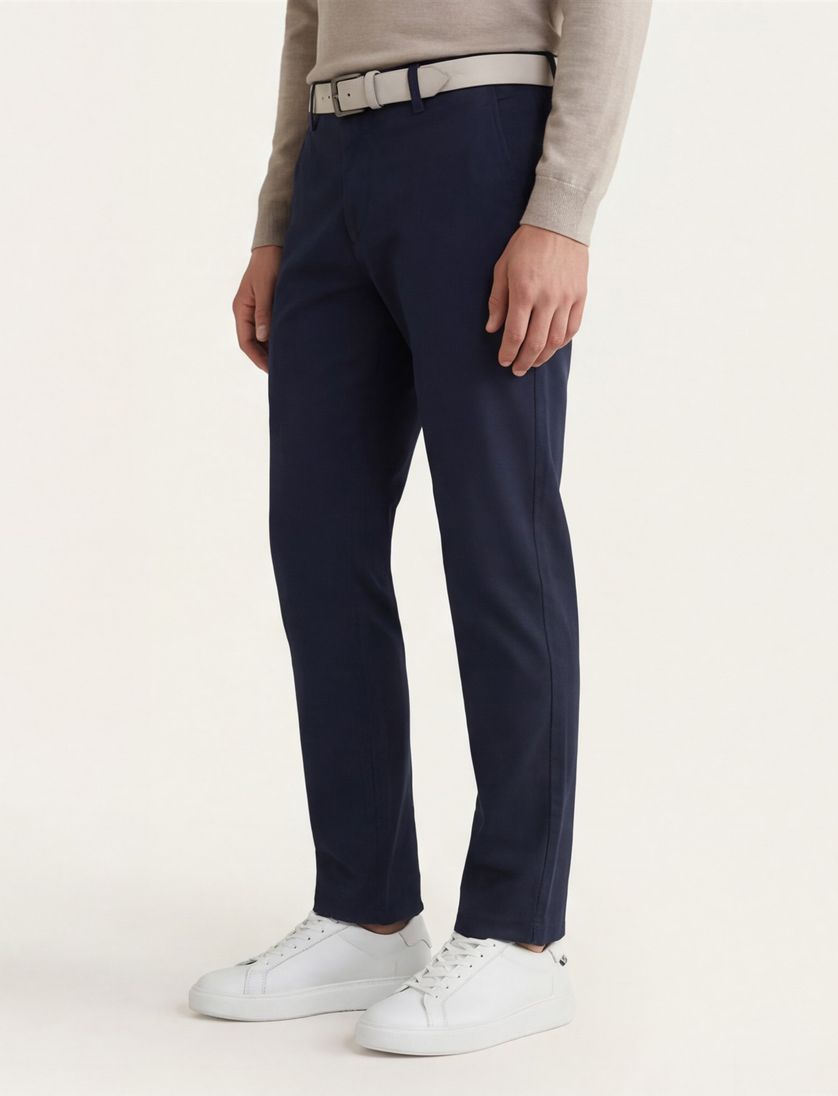 Brax Pantalon donkerblauw effen