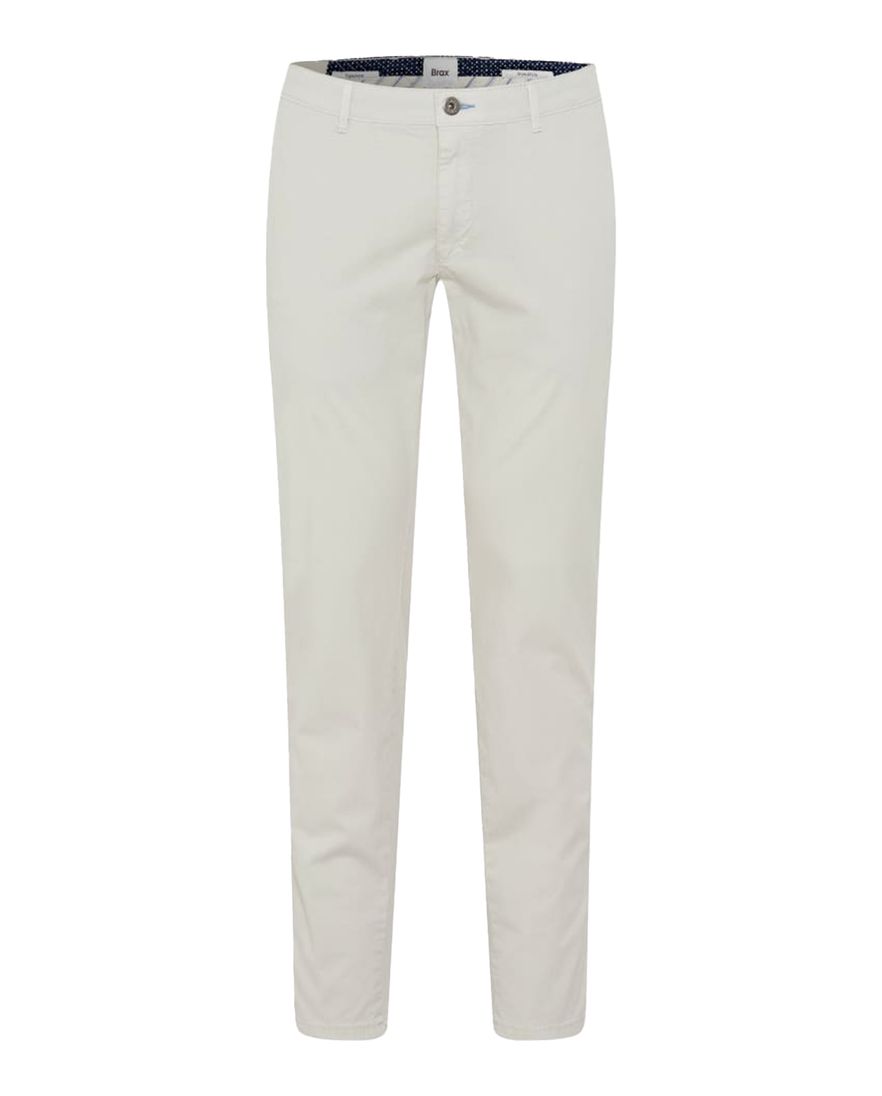Brax Pantalon wit katoen effen