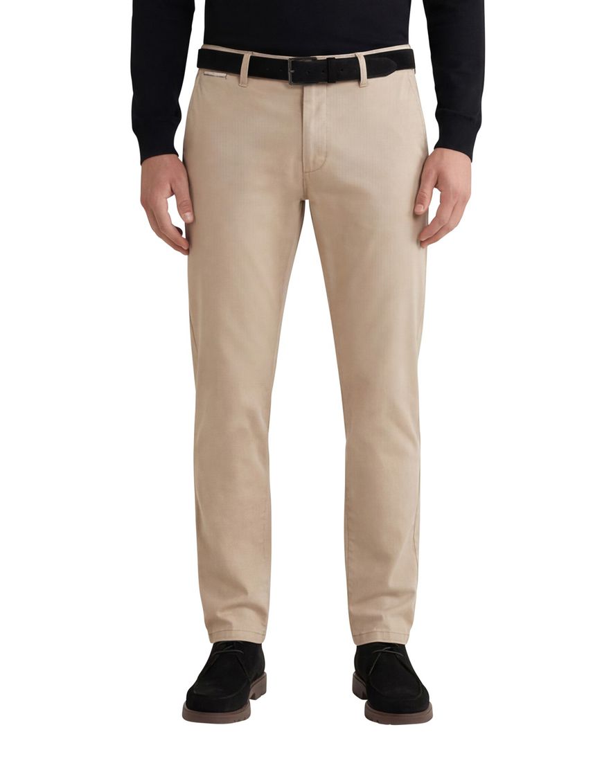 Brax Pantalon bruin katoen effen