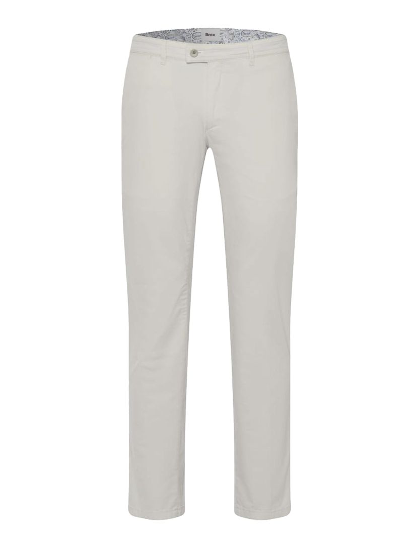 Brax Pantalon creme katoen effen