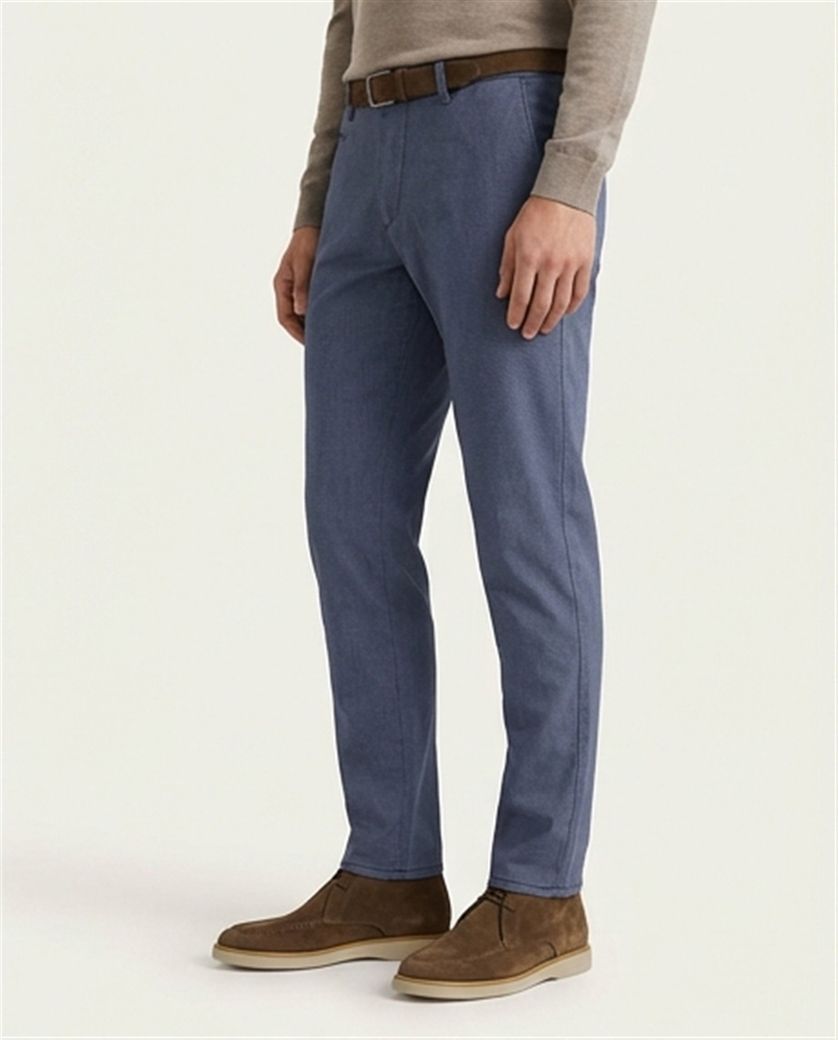 Brax Pantalon blauw katoen