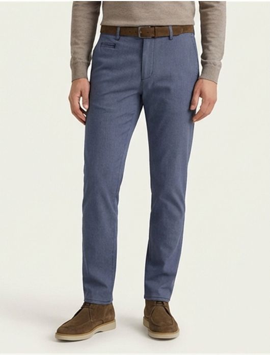 Brax Pantalon blauw katoen