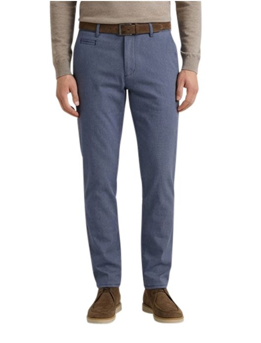 Brax Pantalon blauw katoen