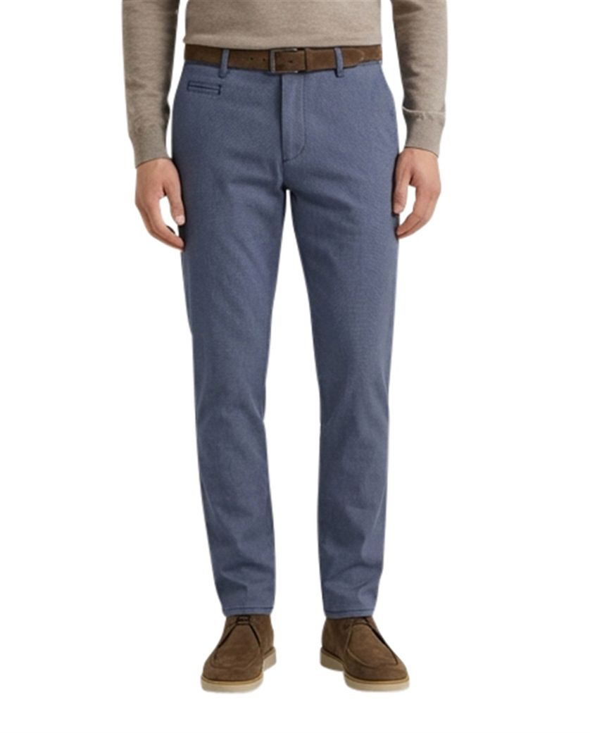 Brax Pantalon blauw katoen