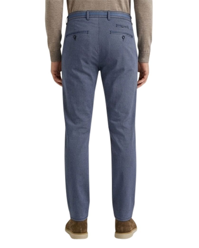 Brax Pantalon blauw katoen