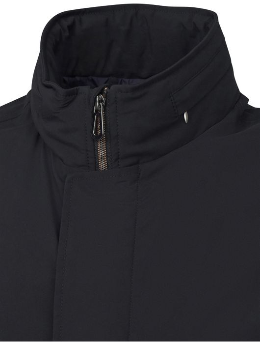 Bugatti tussenjas gewatteerd blauw half lang