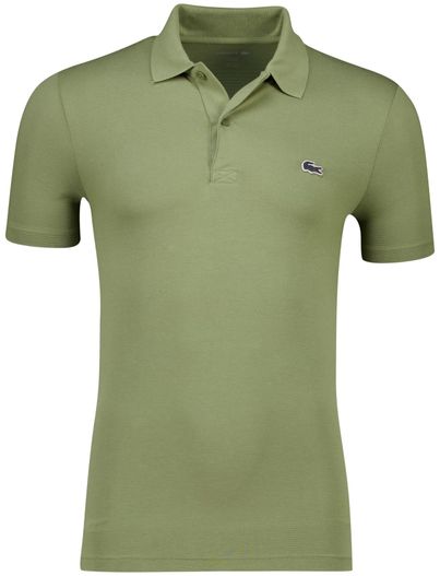 Lacoste Lacoste polo groen regular fit 2-knoops effen