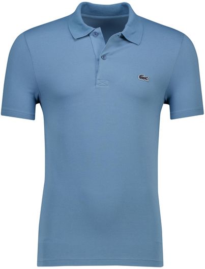 Lacoste Lacoste regular fit polo pique blauw 2-knoops