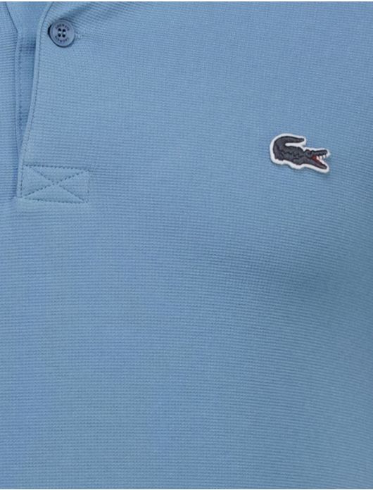Lacoste regular fit polo pique blauw
