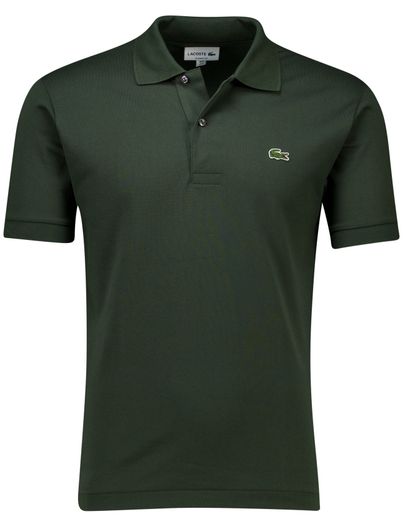 Lacoste Lacoste polo donkergroen normale fit katoen