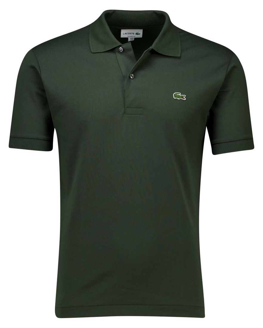 Lacoste polo donkergroen normale fit katoen
