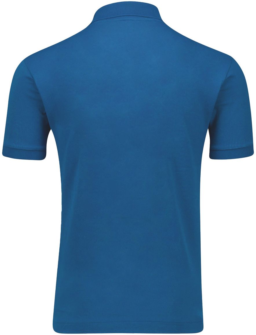 Lacoste polo blauw effen katoen pique
