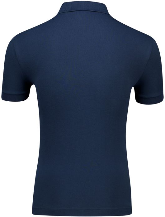 Lacoste polo blauw katoen korte mouw
