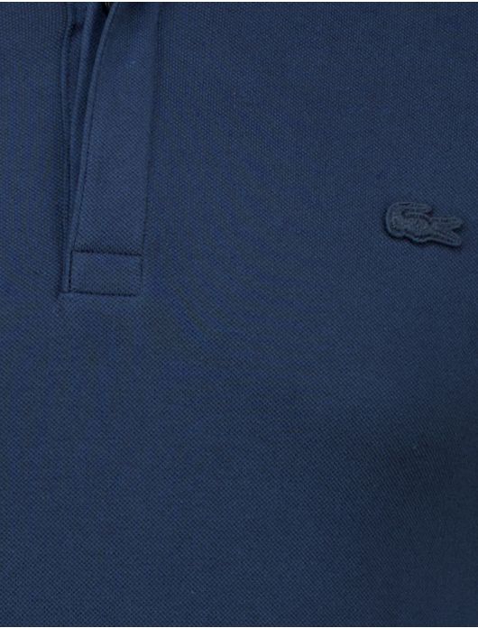 Lacoste polo blauw katoen korte mouw