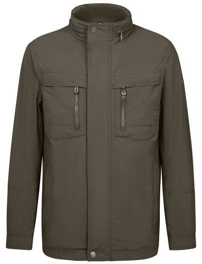 Bugatti Bugatti zomerjas effen donkergroen dubbele borstzak