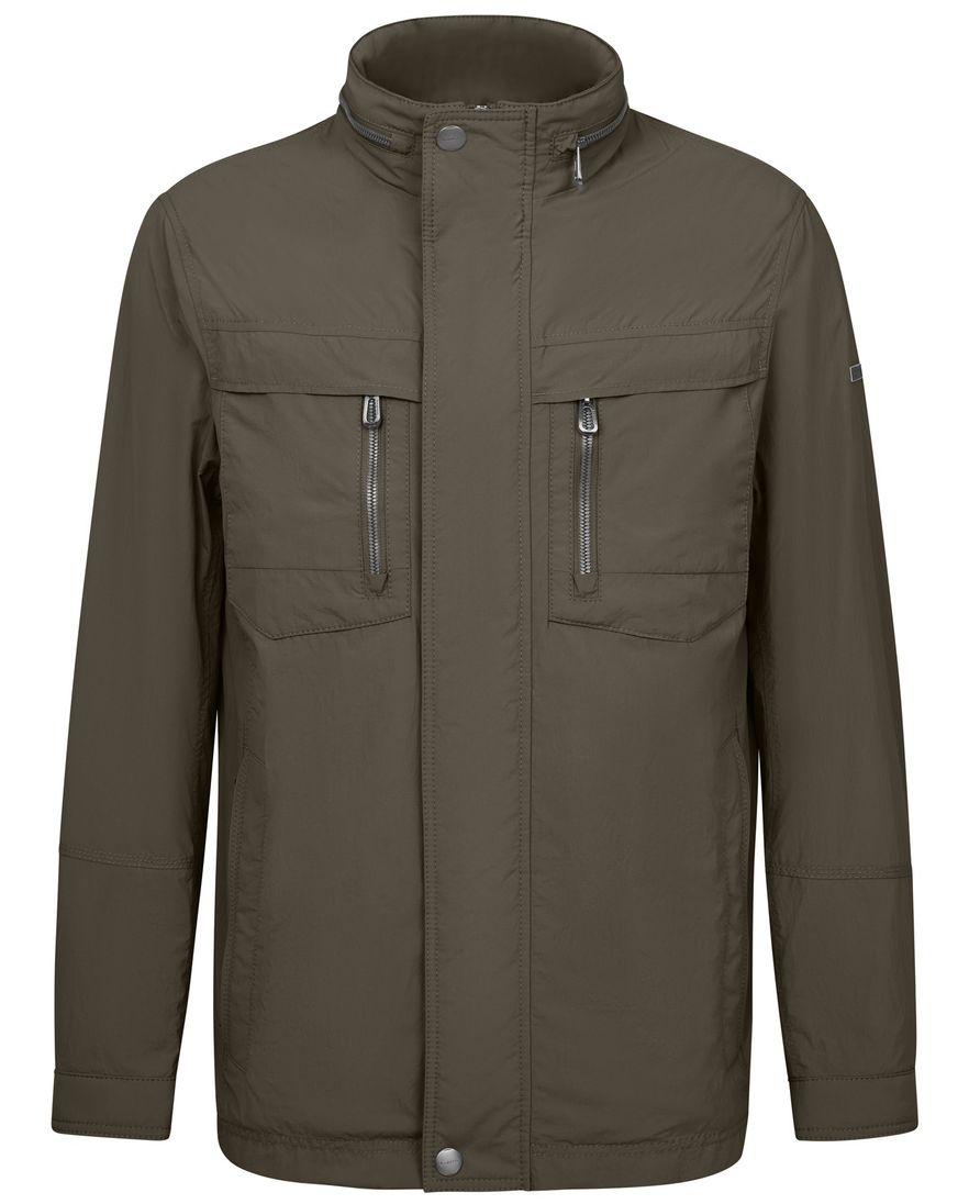 Bugatti zomerjas effen donkergroen dubbele borstzak