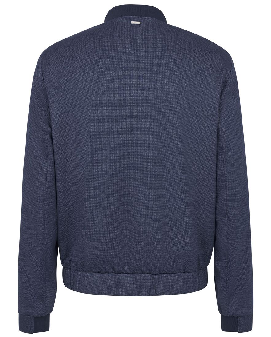 Bugatti bomberjas donkerblauw effen wijde fit