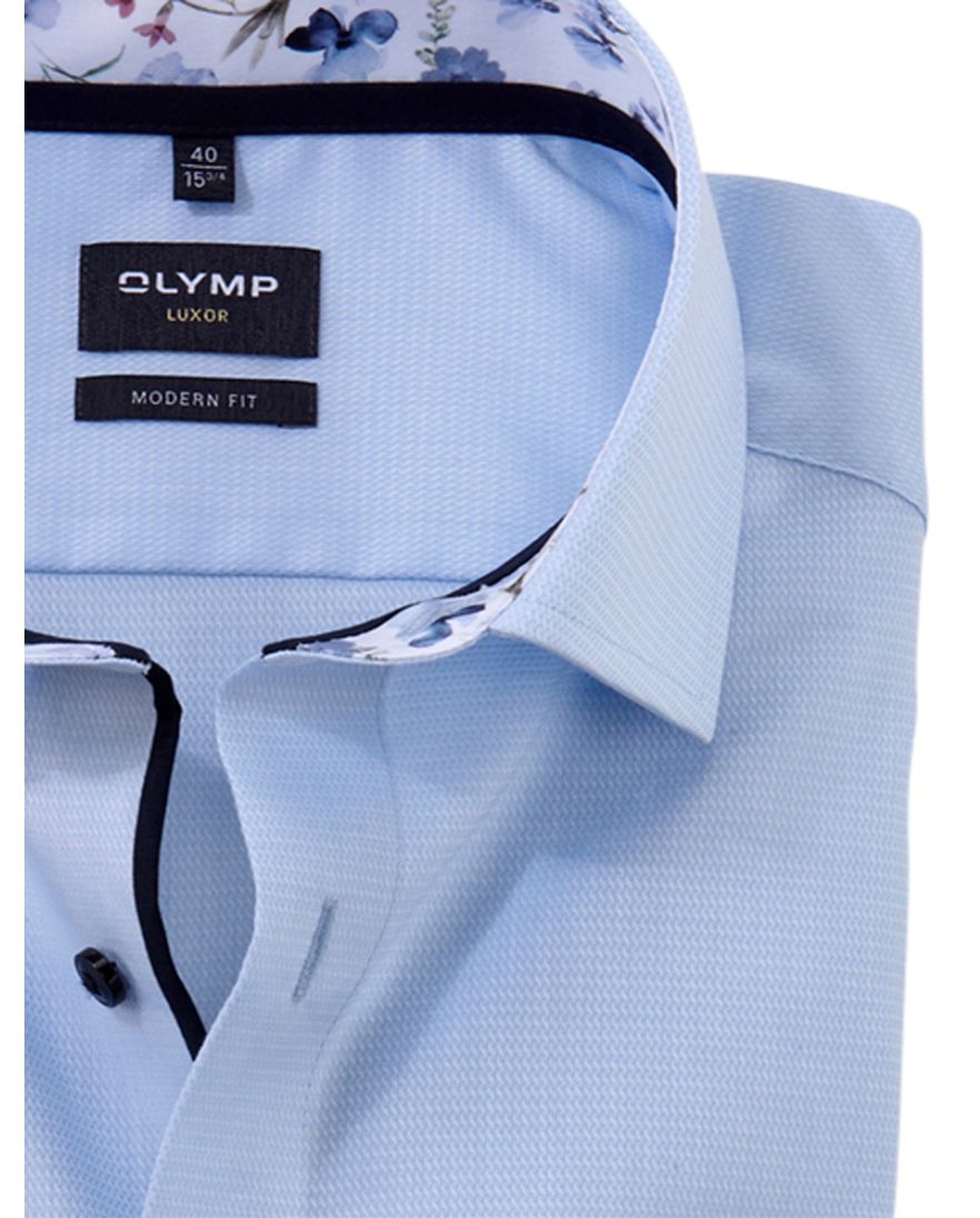 Olymp Luxor overhemd lichtblauw ml7 Modern Fit