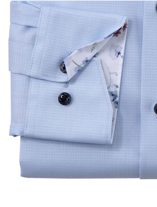 Olymp overhemd lichtblauw ml7 Modern Fit borstzak