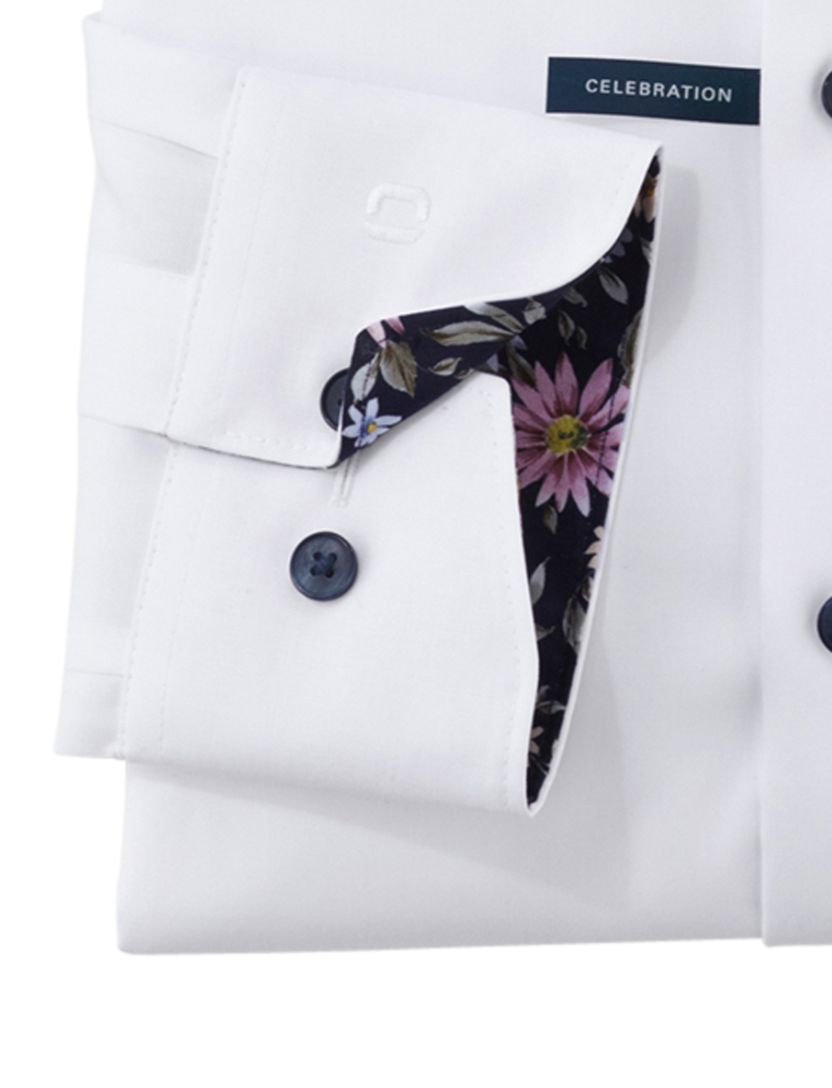 wit Olymp Luxor overhemd Modern Fit