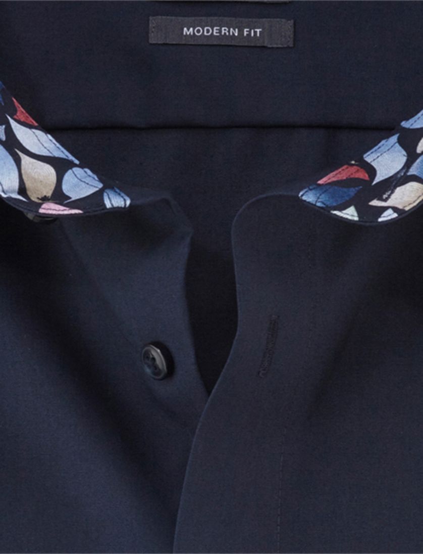 donkerblauw Olymp Luxor overhemd Modern Fit