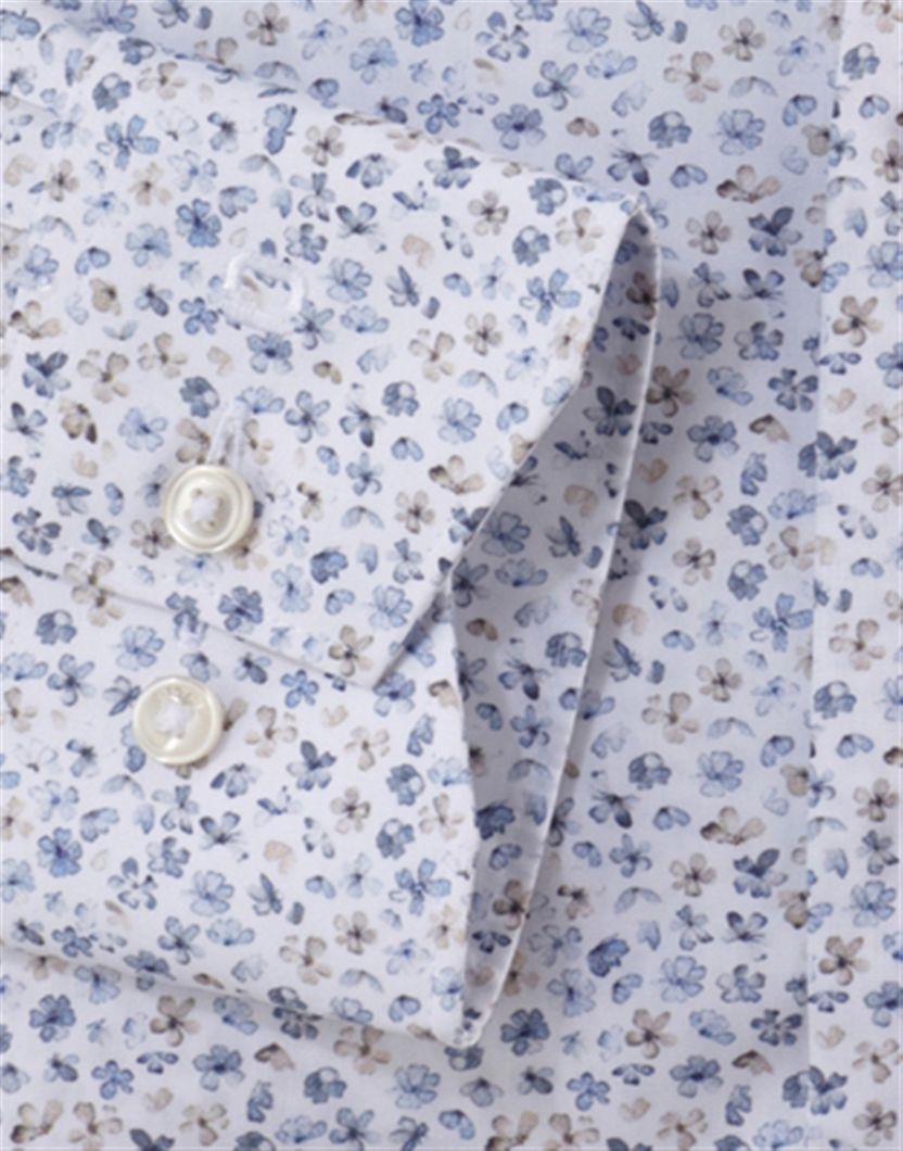 overhemd mouwlengte 7 Olymp Luxor Modern Fit wit strijkvrij