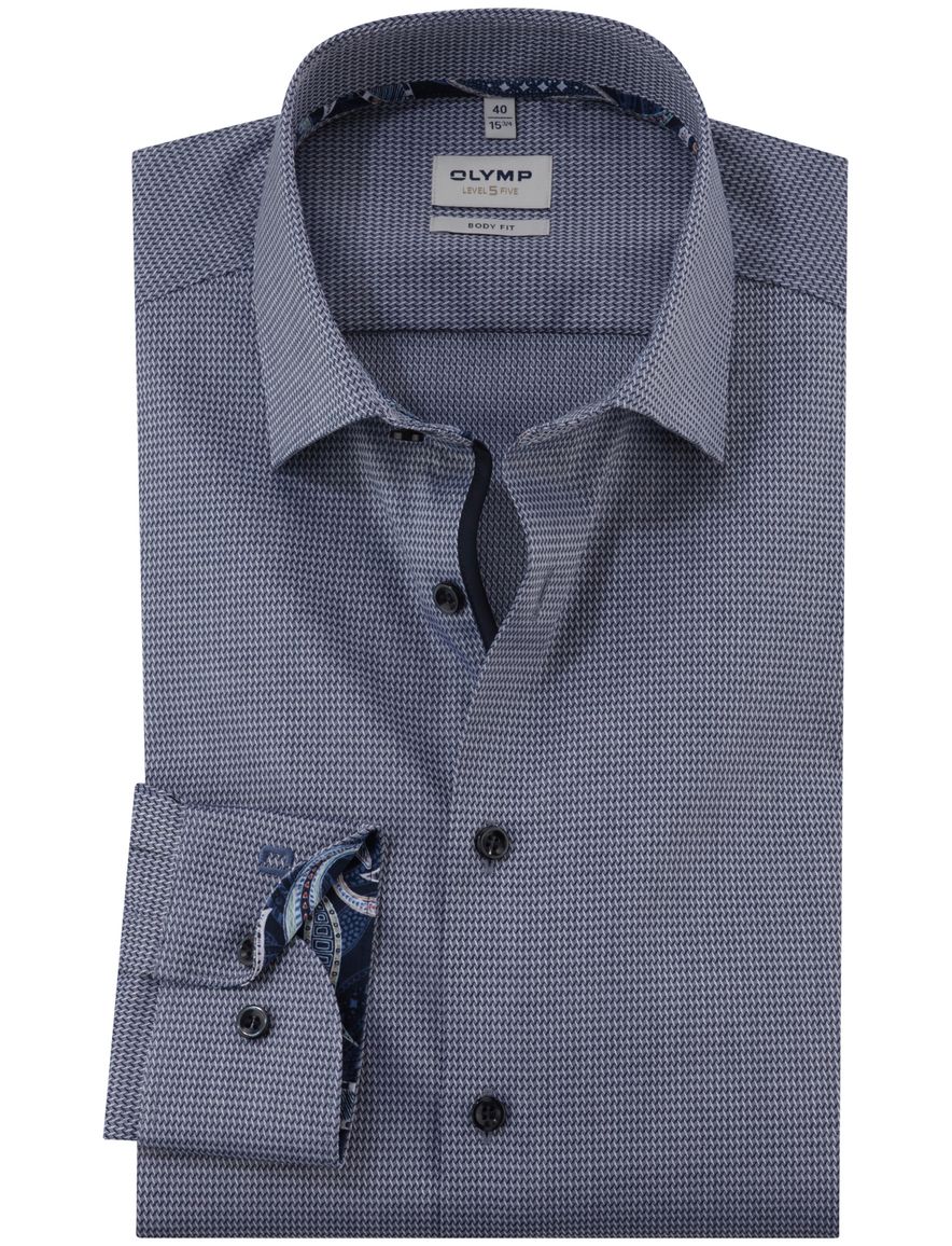 Olymp overhemd blauw Body Fit