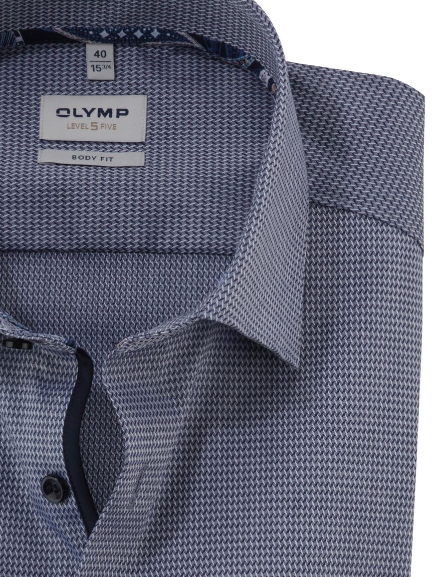 Olymp overhemd blauw Body Fit