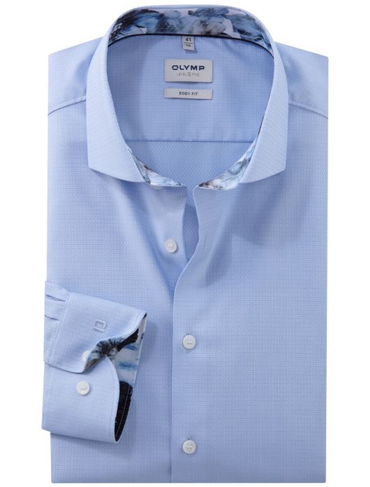 overhemd mouwlengte 7 lichtblauw Olymp